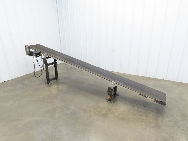 Dorner 2200 Series 12"x 10' Incline Belt Conveyor 115V Variable Speed 114FPM