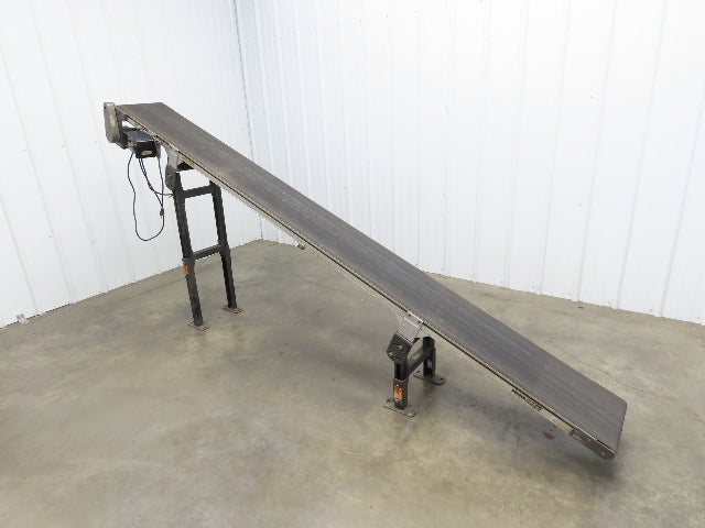 Dorner 2200 Series 12"x 10' Incline Belt Conveyor 115V Variable Speed 114FPM