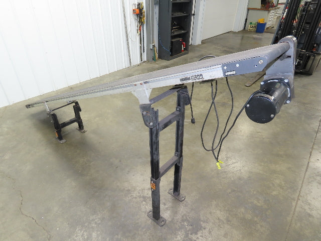 Dorner 2200 Series 12"x 10' Incline Belt Conveyor 115V Variable Speed 114FPM