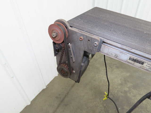 Dorner 2200 Series 12"x 10' Incline Belt Conveyor 115V Variable Speed 114FPM