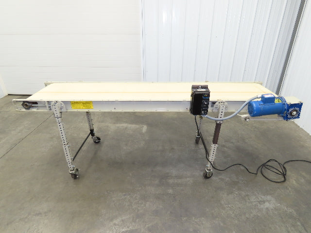 EMI Plastics 23"x 96" Belt Conveyor 19.5" Belt 120V 1PH 1-24FPM Variable Speed