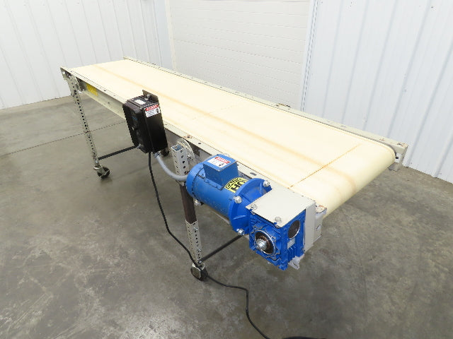 EMI Plastics 23"x 96" Belt Conveyor 19.5" Belt 120V 1PH 1-24FPM Variable Speed