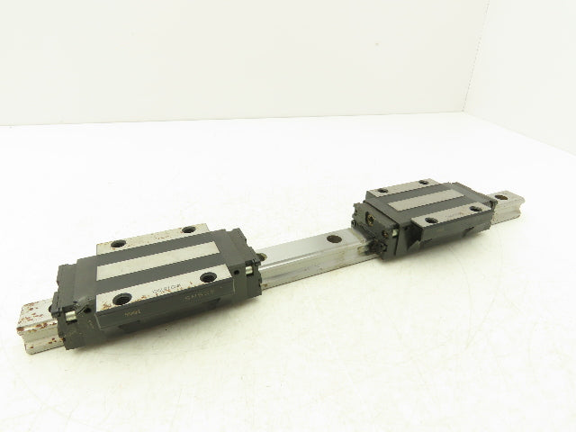 THK SHS25C Linear Guide Bearing Caged Ball Block 400mm Rail 2 Bearing