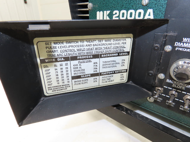 MK Products MK 2000 A Welding Controller Inverter Power Supply Weld Monitor