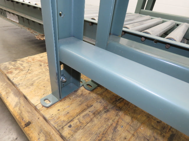 Uline 24"x 10' Gravity Roller Conveyor 1.9" Roller 21"BF 2-Sections 20' w/Legs