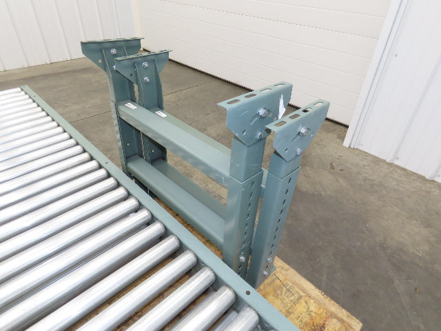 Uline 24"x 10' Gravity Roller Conveyor 1.9" Roller 21"BF 2-Sections 20' w/Legs