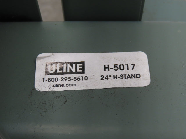Uline 24"x 10' Gravity Roller Conveyor 1.9" Roller 21"BF 2-Sections 20' w/Legs