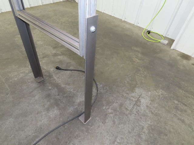 HFA 2210 Series 18"x 89" Aluminum Incline Conveyor 15"Belt 115V Belt Drive 56FPM