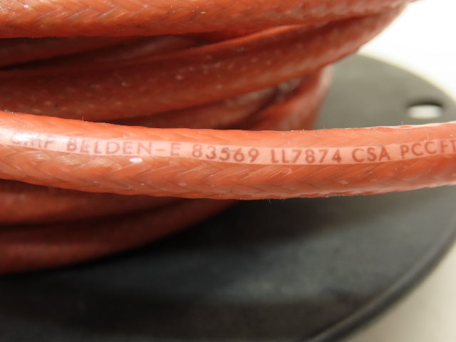 Belden 83569 Wire Spool 22AWG 30' 19 Conductor Shielded Red Cable Thermal