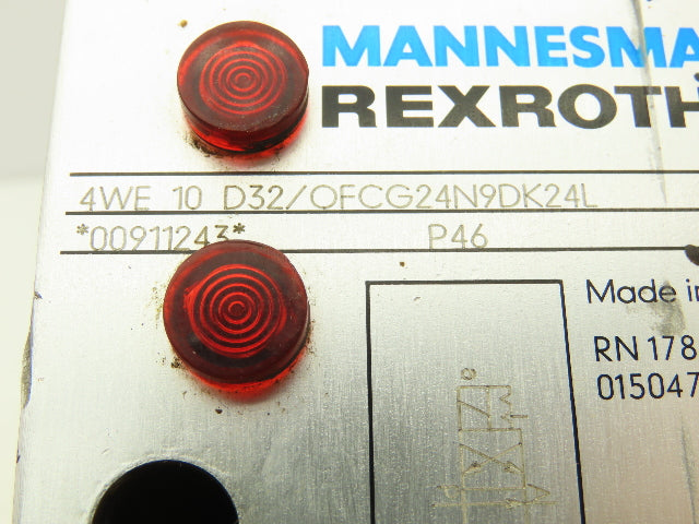 Rexroth 4WE10D32/OFCG24N9DK24L Hydraulic Directional Solenoid Valve 24VDC 1.46A