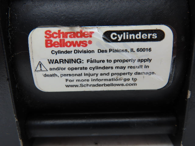 Schrader Bellows Pneumatic Air Cylinder 2" Bore 0.75" Stroke Double Rod 250 PSI
