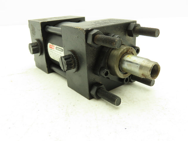 Schrader Bellows Pneumatic Air Cylinder 2" Bore 0.75" Stroke Double Rod 250 PSI