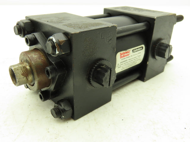 Schrader Bellows Pneumatic Air Cylinder 2" Bore 0.75" Stroke Double Rod 250 PSI