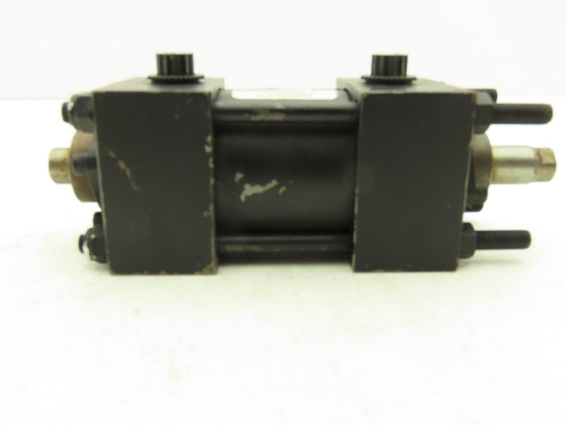 Schrader Bellows Pneumatic Air Cylinder 2" Bore 0.75" Stroke Double Rod 250 PSI