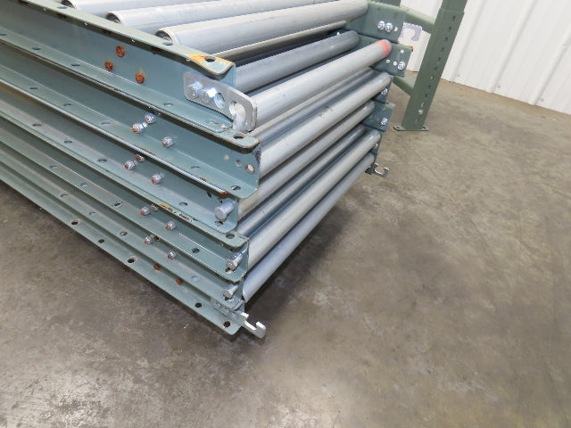 Uline 24"x 10' Gravity Roller Conveyor 1-3/8" Roller 22"BF 6-Sections 60' w/Legs