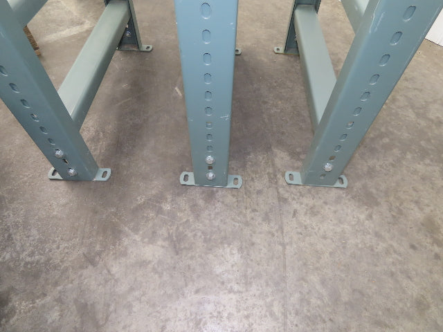 Uline 24"x 10' Gravity Roller Conveyor 1-3/8" Roller 22"BF 6-Sections 60' w/Legs