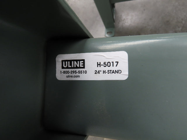 Uline 24"x 10' Gravity Roller Conveyor 1-3/8" Roller 22"BF 6-Sections 60' w/Legs