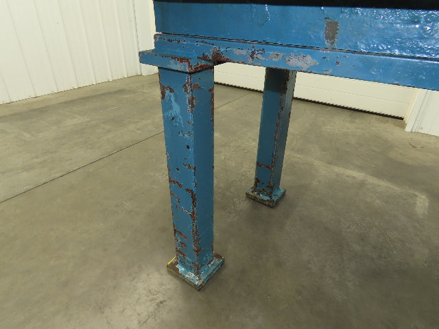 Vintage Precision Steel Welding Layout Table 71x35.5" Cast Iron 1-3/4" Thick Top