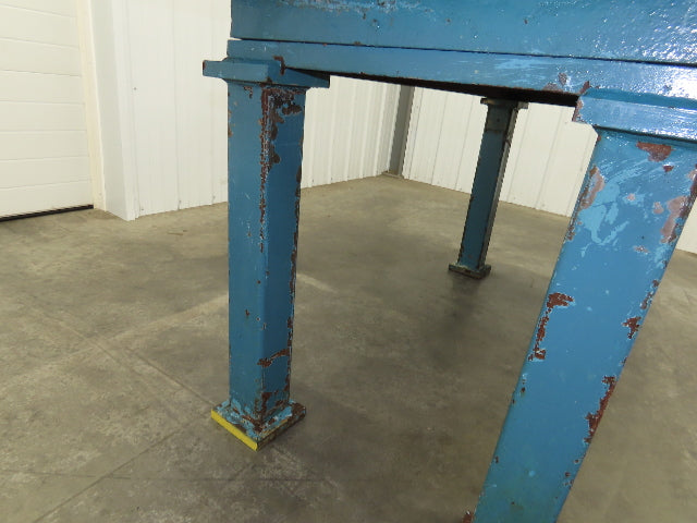 Vintage Precision Steel Welding Layout Table 71x35.5" Cast Iron 1-3/4" Thick Top