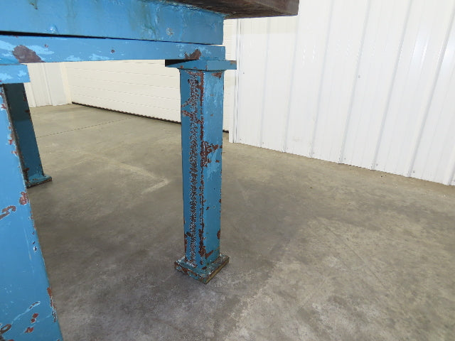 Vintage Precision Steel Welding Layout Table 71x35.5" Cast Iron 1-3/4" Thick Top
