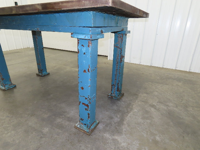 Vintage Precision Steel Welding Layout Table 71x35.5" Cast Iron 1-3/4" Thick Top