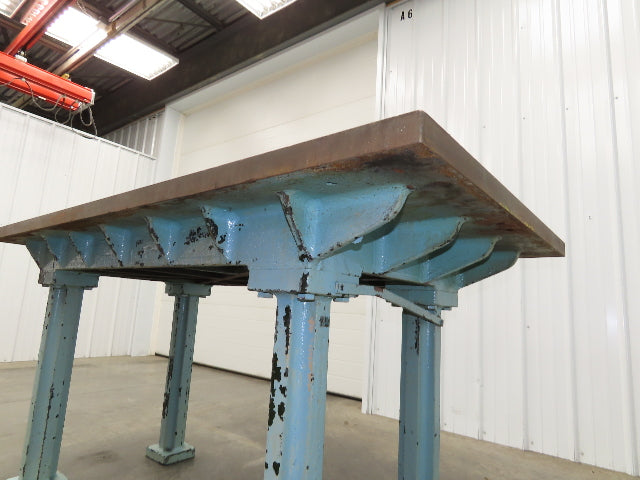 Vintage Precision Steel Welding Layout Table 72x36" Cast Iron 1-1/2" Thick Top