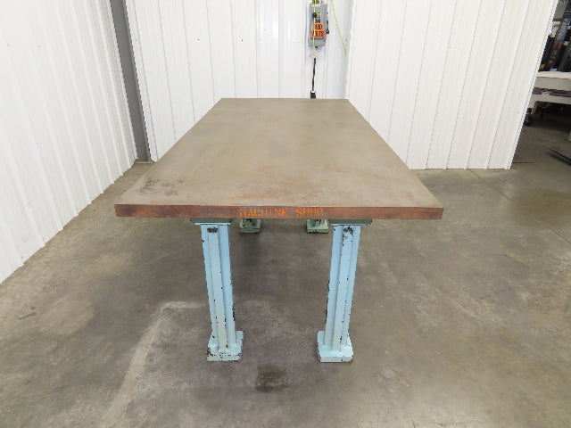 Vintage Precision Steel Welding Layout Table 72x36" Cast Iron 1-1/2" Thick Top