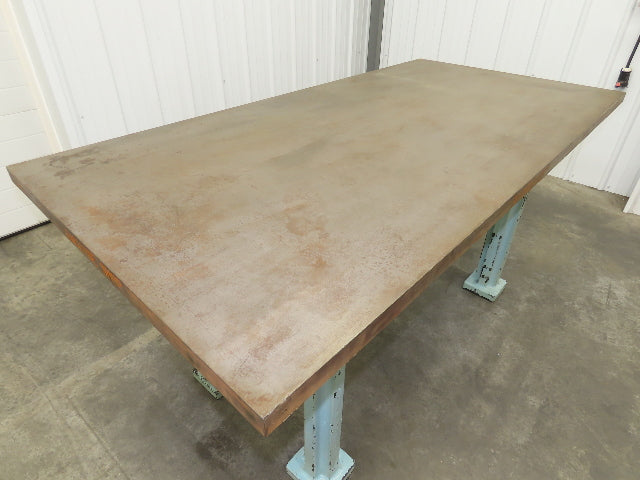 Vintage Precision Steel Welding Layout Table 72x36" Cast Iron 1-1/2" Thick Top