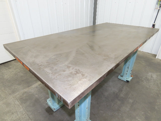 Vintage Precision Steel Welding Layout Table 71-1/2x36" Cast Iron 1-3/8" Top