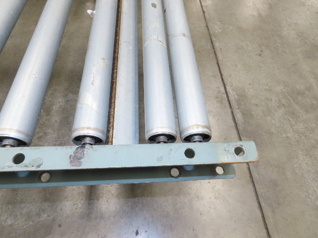 Uline 18"x 10' Gravity Roller Conveyor 1-3/8" Roller 16"BF 2-Sections 20' w/Legs