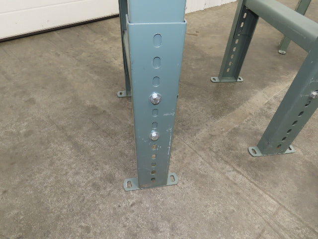 Uline 18"x 10' Gravity Roller Conveyor 1-3/8" Roller 16"BF 2-Sections 20' w/Legs