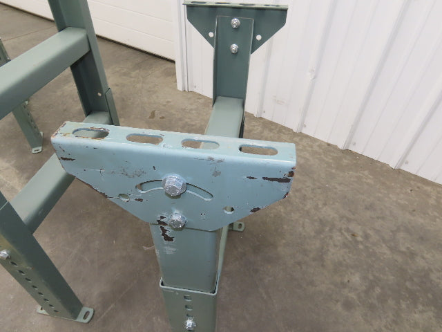 Uline 18"x 10' Gravity Roller Conveyor 1-3/8" Roller 16"BF 2-Sections 20' w/Legs