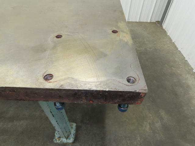 Vintage Precision Steel Welding Layout Table 72x36" Cast Iron 1-3/4" Top
