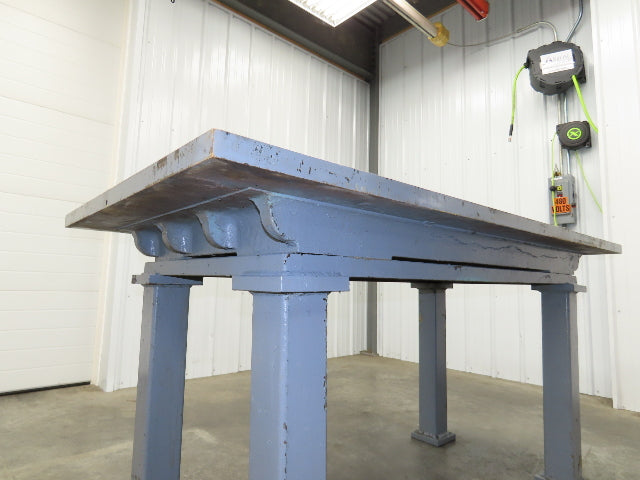 Vintage Precision Steel Welding Layout Table 72x36" Cast Iron 1-7/16" Thick Top