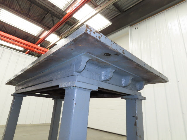 Vintage Precision Steel Welding Layout Table 72x36" Cast Iron 1-7/16" Thick Top