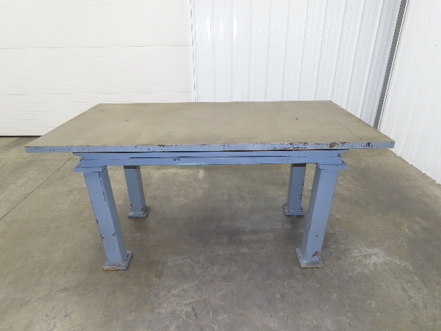 Vintage Precision Steel Welding Layout Table 72x36" Cast Iron 1-7/16" Thick Top