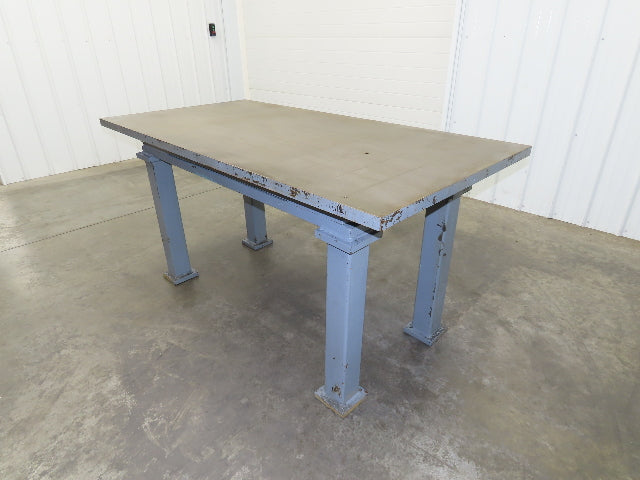 Vintage Precision Steel Welding Layout Table 72x36" Cast Iron 1-7/16" Thick Top