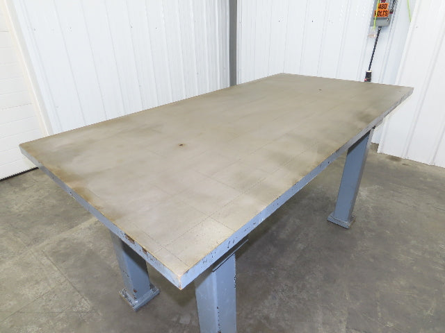 Vintage Precision Steel Welding Layout Table 72x36" Cast Iron 1-7/16" Thick Top