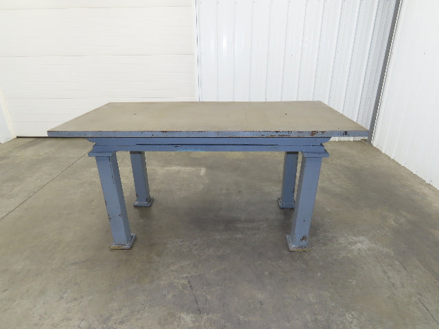 Vintage Precision Steel Welding Layout Table 72x36" Cast Iron 1-7/16" Thick Top