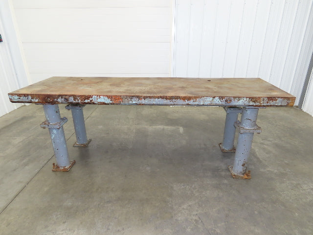 4" Thick Top Steel Fabrication Welding Layout Table Work Bench 103"x31.5"x36"