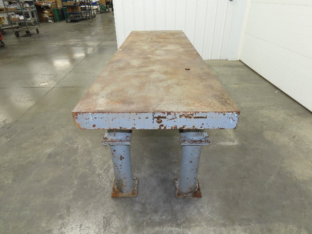 4" Thick Top Steel Fabrication Welding Layout Table Work Bench 103"x31.5"x36"