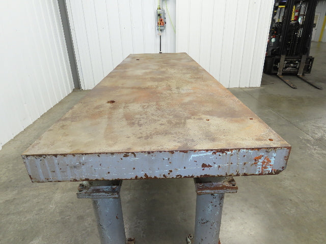 4" Thick Top Steel Fabrication Welding Layout Table Work Bench 103"x31.5"x36"