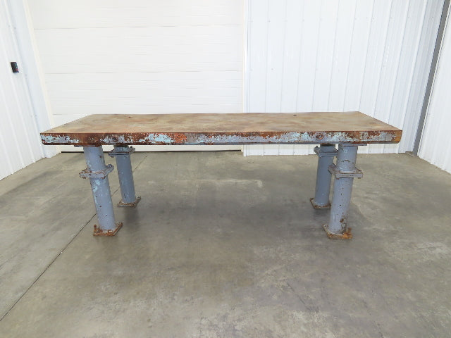 4" Thick Top Steel Fabrication Welding Layout Table Work Bench 103"x31.5"x36"