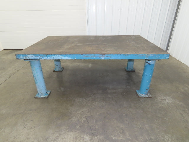 3" Top Steel Welding Layout Table 78x48" Fabrication Anti Splatter Work Bench