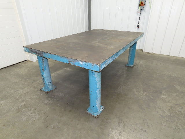 3" Top Steel Welding Layout Table 78x48" Fabrication Anti Splatter Work Bench