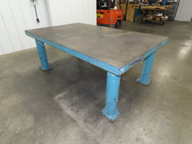 3" Top Steel Welding Layout Table 78x48" Fabrication Anti Splatter Work Bench