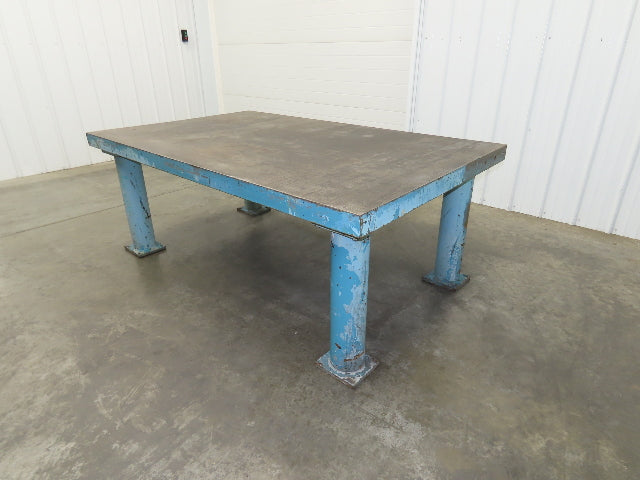 3" Top Steel Welding Layout Table 78x48" Fabrication Anti Splatter Work Bench