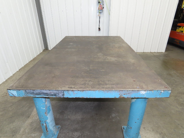 3" Top Steel Welding Layout Table 78x48" Fabrication Anti Splatter Work Bench
