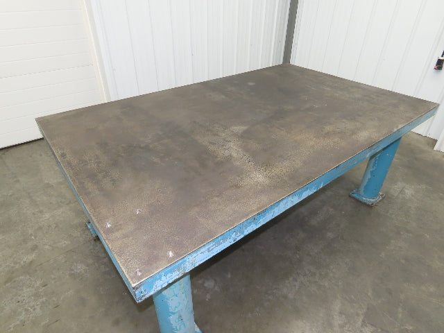 3" Top Steel Welding Layout Table 78x48" Fabrication Anti Splatter Work Bench