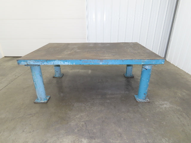 3" Top Steel Welding Layout Table 78x48" Fabrication Anti Splatter Work Bench